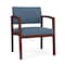 Lesro Lenox Wood Wide Guest Chair Wood Frame, Mahogany, MD Titan Upholstery LW1201 - alternate 1